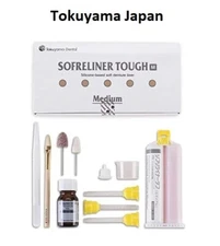 Dental SOFRELINER TOUGH Chairside Soft Liner Material Complete Set  MEDIUM