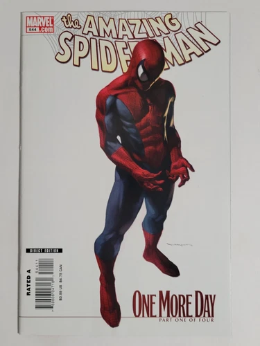 Amazing Spider-man #544 Marvel 2007 NM- 9.2 One More Day Iron Man App Variant