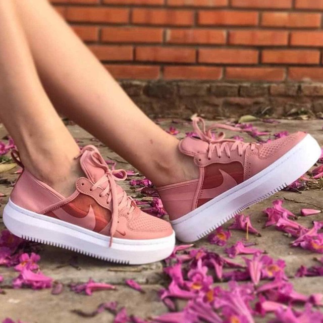 court vision alta sneaker pink