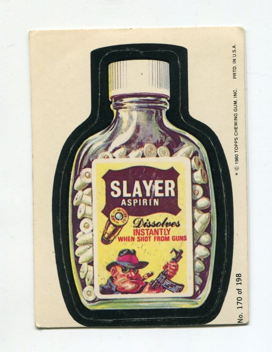 1980 Topps Wacky Packages Sticker Slayer Aspirin #170 of 198