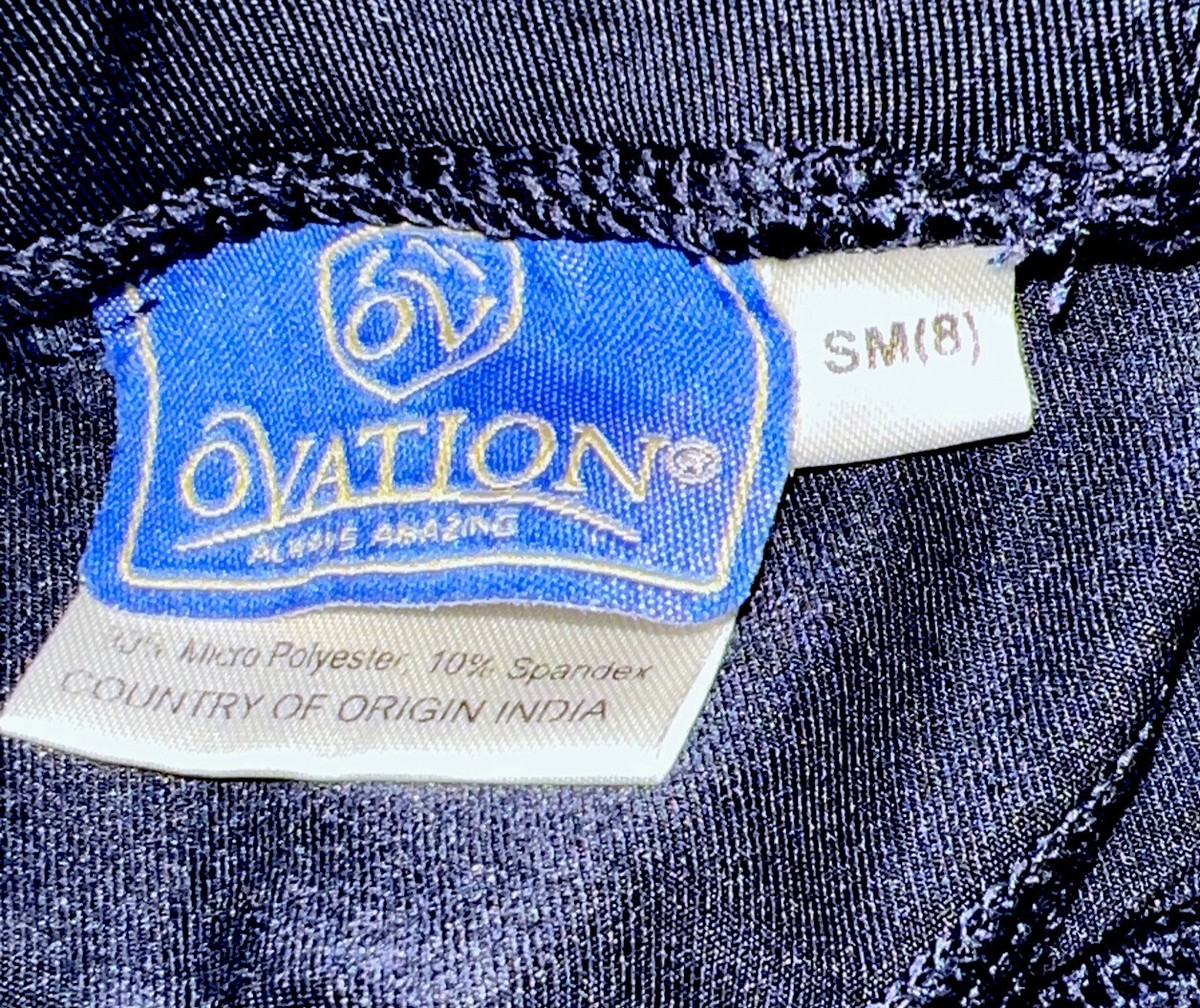 Collants D'équitation Femme Ovation AeroWick SLC - Taille SM (8), Bleu, Excellent état