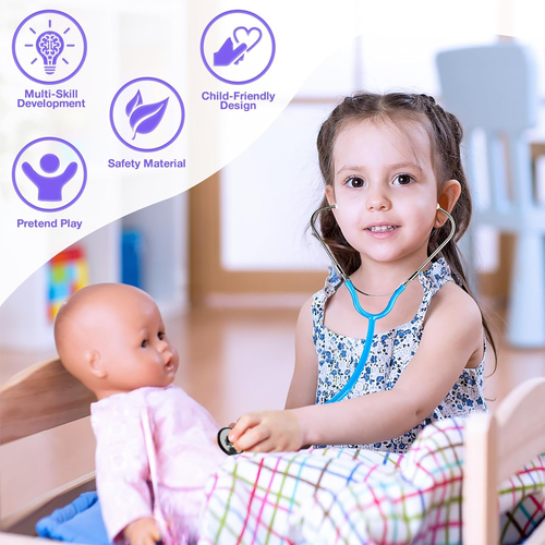 Doctor Kit for Kids,15 Pcs Kids Doctor Kit for Toddlers 3-5, Kids Doctors Play S - 第 5/12 張圖片