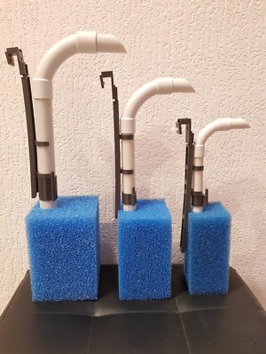 B+H Schnellfilter Luftheber gerade blau 16mm Schwammfilter Filter HMF Aquarium