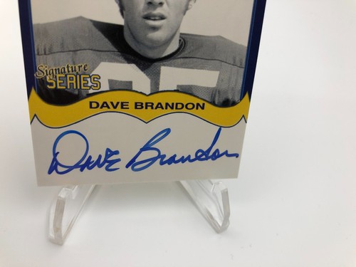 TK Legacy DAVE BRANDON AUTO Signed M GO BLUE MGB84 Card DOMINO'S PIZZA MICHIGAN - Picture 2 of 7
