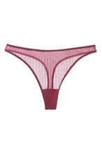 Else Honeycomb Mesh Thong in Orchid L65440 Size Medium
