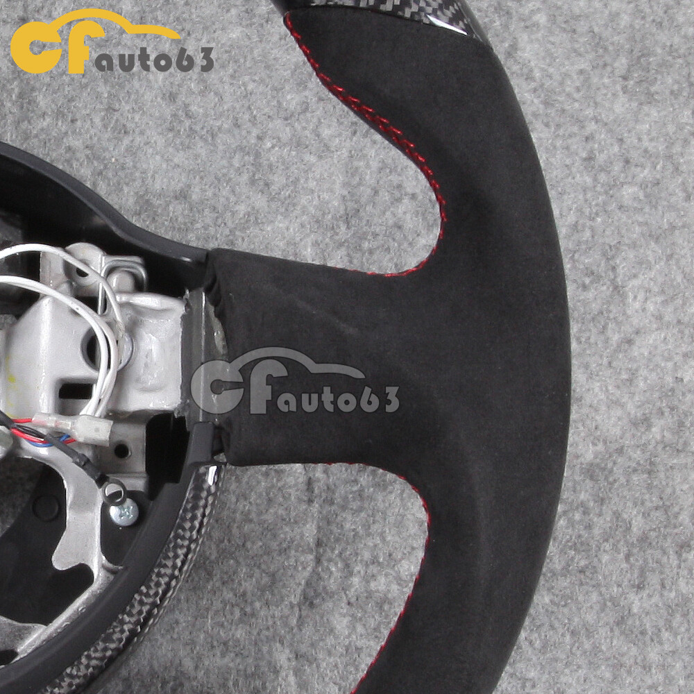 For 1216 Toyota GT86 BRZ Carbon Fiber LED Alcantara Steering Wheel with Trim eBay