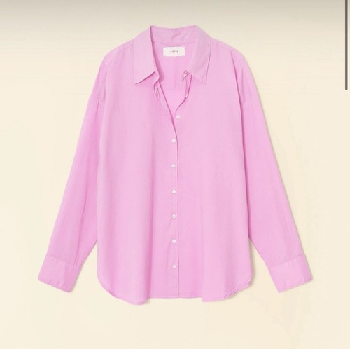 Xirena Cotton Poplin Berkley Shirt Lavender Pink XS