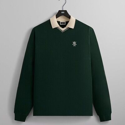 Kith Pique Long Sleeve Tap In Polo in Stadium Summer 2024 Kith Pique Long Sleeve Tap In Polo in Stadium Summer 2024