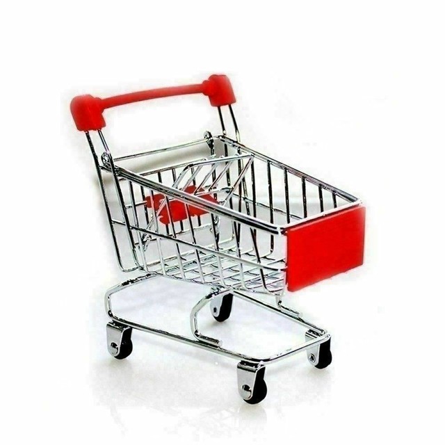 mini metal shopping cart