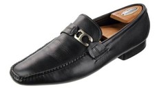 Black ALLEN EDMONDS Martin Black Leather Driver Loafers 10 D USA Made