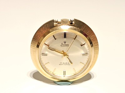 VINTAGE LUXURY 39mm GOLD PLATED MEN'S POCKET GERMANY MECHANICAL WATCH''STOWA''