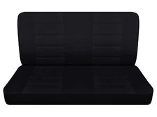 Fits 1957 Chevrolet 210 sedan 2 door Rear bench seat covers black cotton