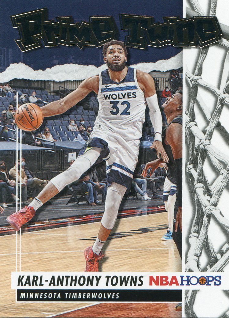 PANINI NBAカード HOOPS KARL-ANTHONY TOWNS MINNESOTA TIMBERWOLVES 02/10 #217 送料無料 中古 IT1 2021-22 Panini Hoops NBA KARL-ANTHONY TOWNS Prime Twine Insert SP
