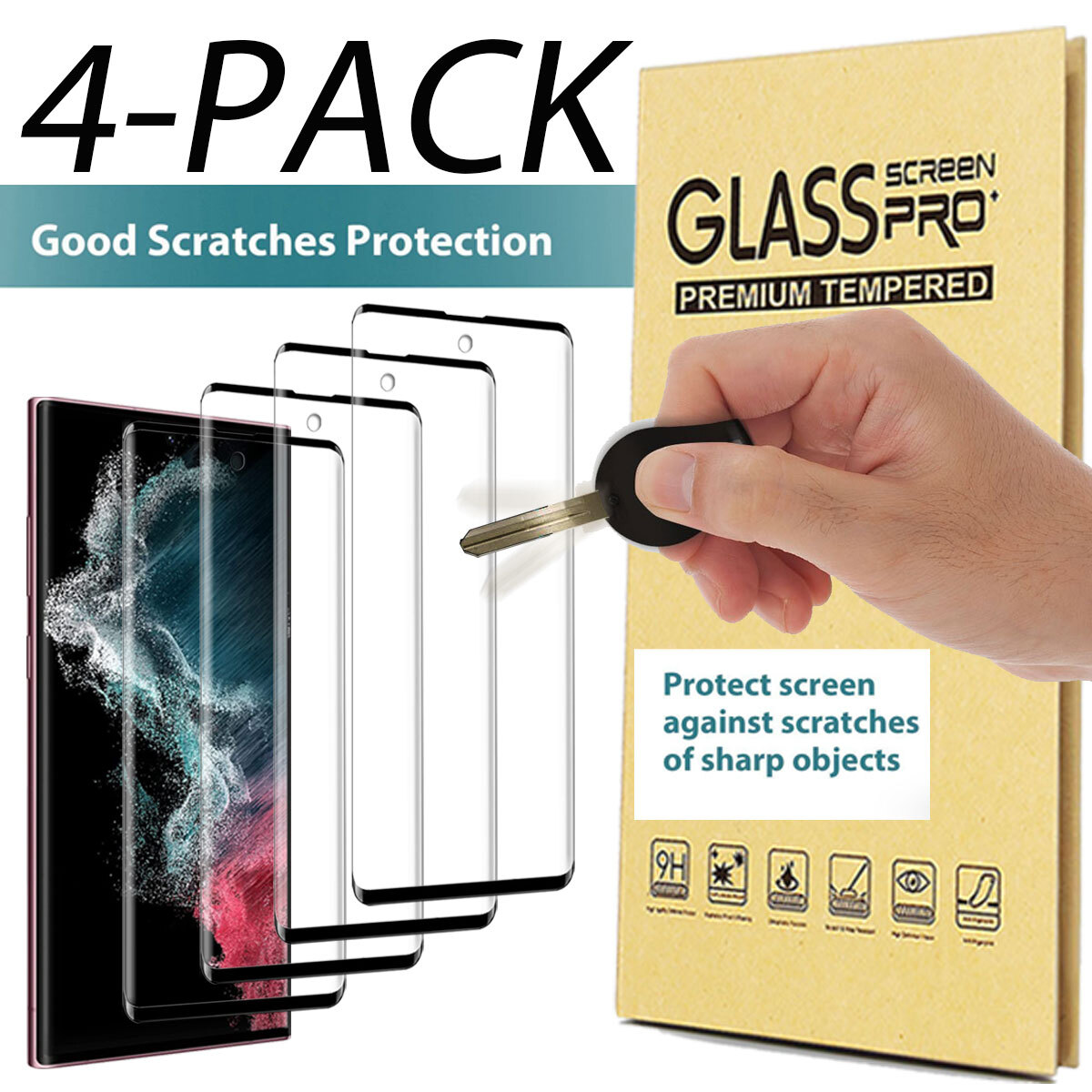 Case Friendly Tempered Glass Screen Protector For Samsung Galaxy S22