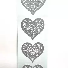 Mrs. Grossman's Vintage Paper Whispers Brocade Heart Stickers Valentine's Day