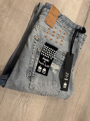 Travis Scott Ksubi Jeans Size 34 Glitch Rare