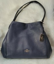 coach beechwood leather edie bolsa