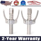 2XGrease Gun Coupler Double Handle Lock Pliers Type High Pressure Oil Nozzle Tip