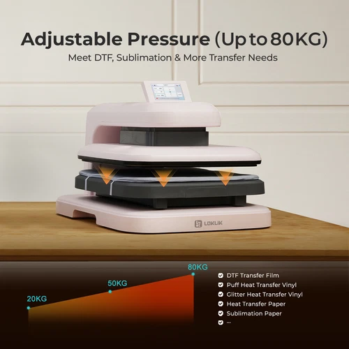 HTVRONT 15 x 15 in Auto Heat Press Machine Sublimation Printer Transfer T Shirt - Picture 24 of 55