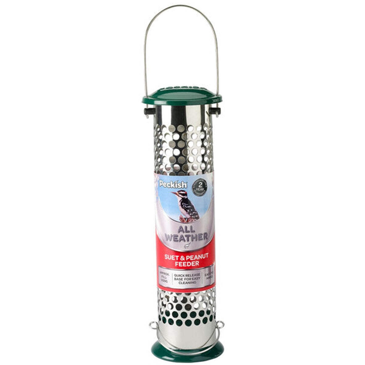 PECKISH SUET & PEANUT FEEDER : Wild Bird Garden Feeding Premium Feed Nut Holder