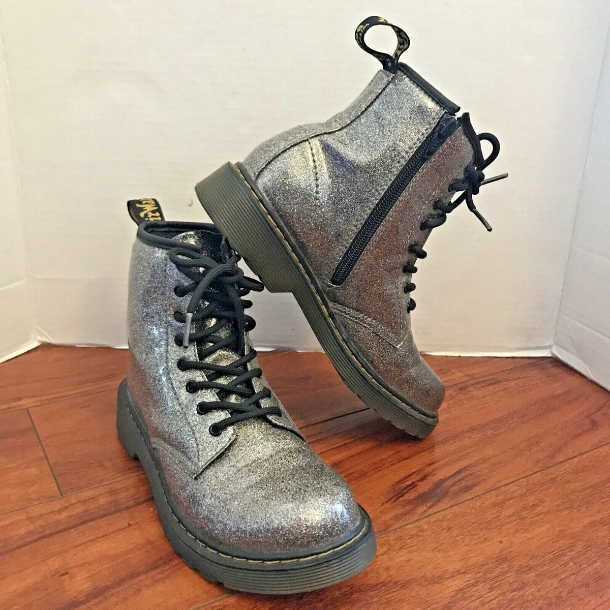 Dr martens hotsell sequin boots rainbow