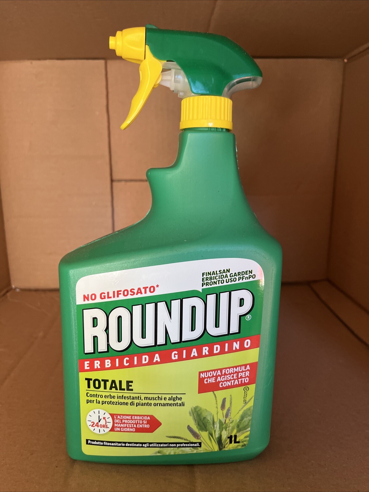 DISERBANTE TOTALE 1L ROUNDUP - PRONTO ALL'USO, AZIONE RAPIDA