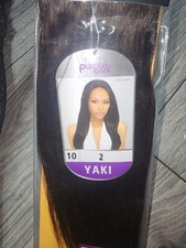 Outre Premium Purple Pack 100 Human Hair Yaki Weave 10" 2
