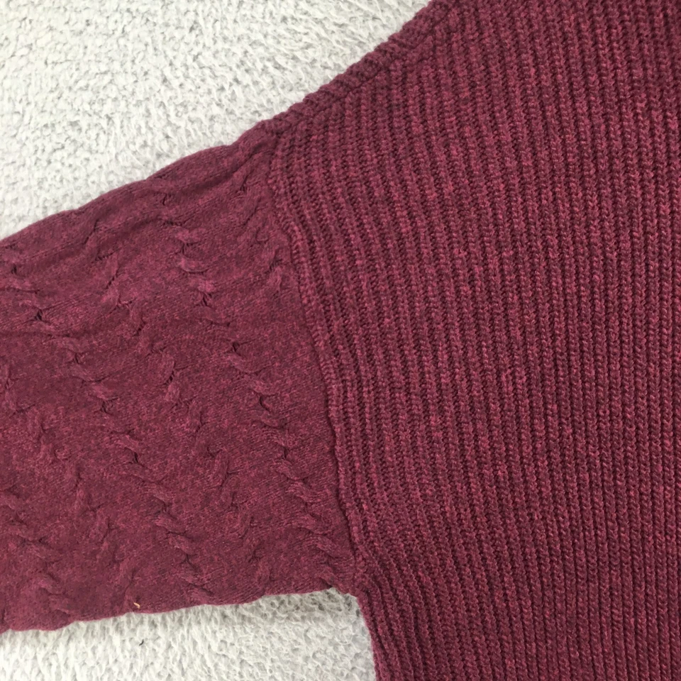 Suéter Cuello Tortuga St. Johns Bay Para Mujer 3X Borgoña Dolman Manga Larga Tejido NUEVO Foto 4 de 4