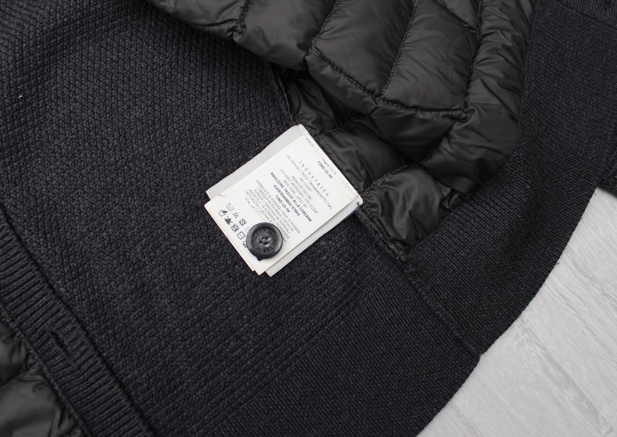 Women's MONCLER Maglione Tricot Alla Coreana Wool Down Puffer