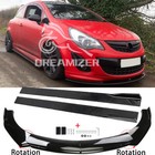 For Opel Vauxhall Corsa A D VXR Front Bumper Lip Spoiler Splitter + Side Skirts