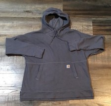Carhartt Boy  s Gray Pullover Relaxed Fit Hoodie Size L 12/14