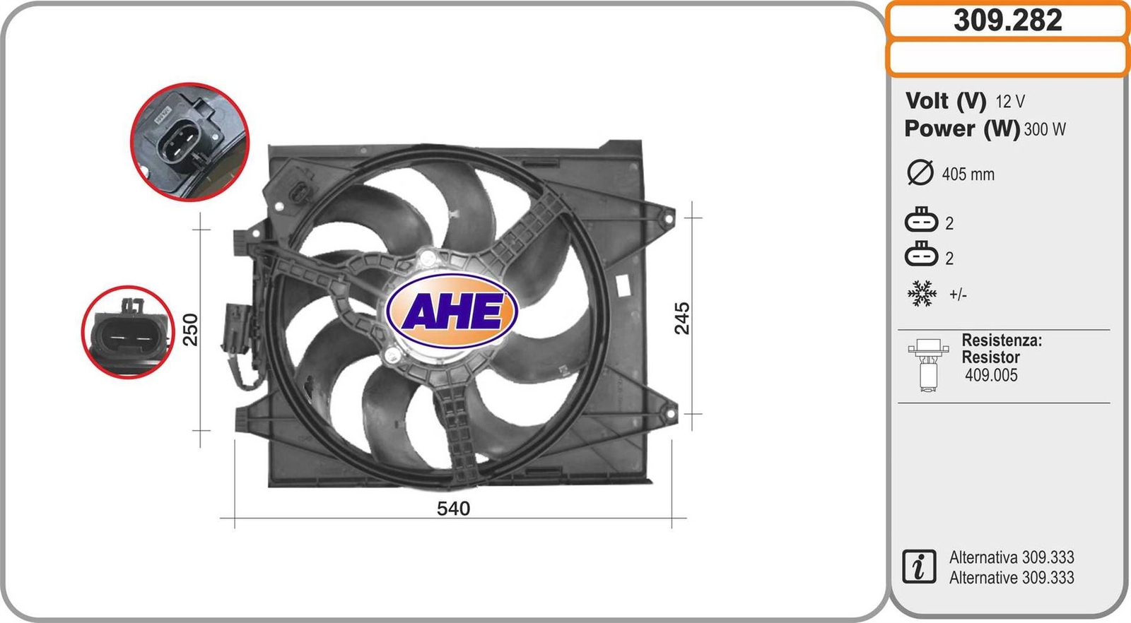 Ventilateur moteur pour Ford Ka 1.2 et Fiat 500 1.3 D Multijet