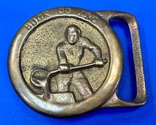 Buck Co Inc Casting Smelting Pouring Metal Worker Vintage Belt Buckle