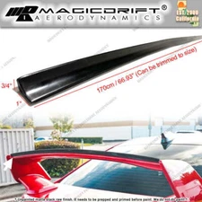 Add-on Gurney Flap Wickerbill Lip for Rear Trunk Spoiler GT Wings 170cm 69" Long