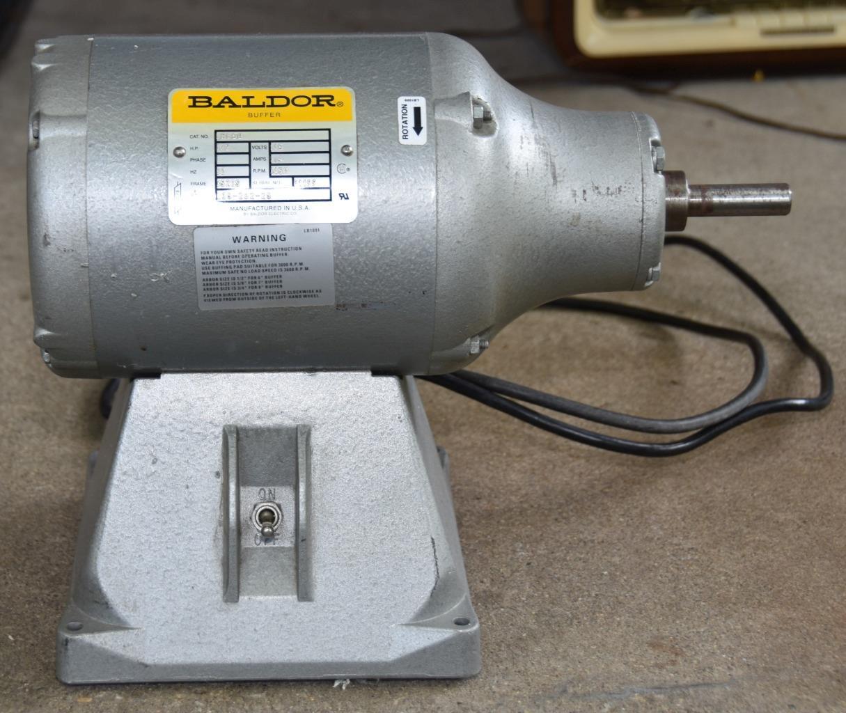 Baldor LPL50 1/2 HP Buffer Single Phase Jewelry Dental Works