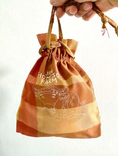 Small drawstring bag JIM THOMPSON size 9 inches, cosmetic bag, miscellaneous ba - Picture 13 of 14
