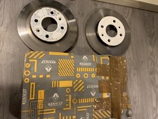 PAR de rotores de disco de freno delanteros usados Renault Clio Mk2 2001-2006
