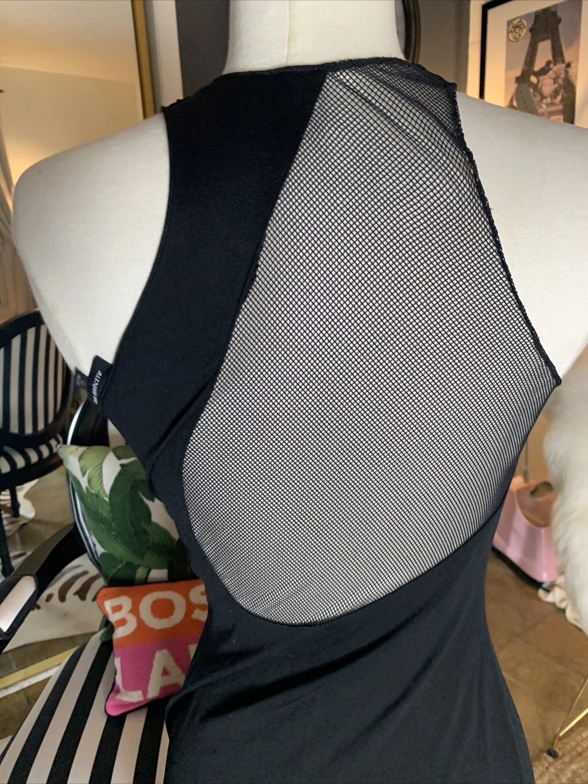 Abito Bodycon Alexander Wang Pre Autunno 2009 Maglia Celebrità Kardashian 2 Nero