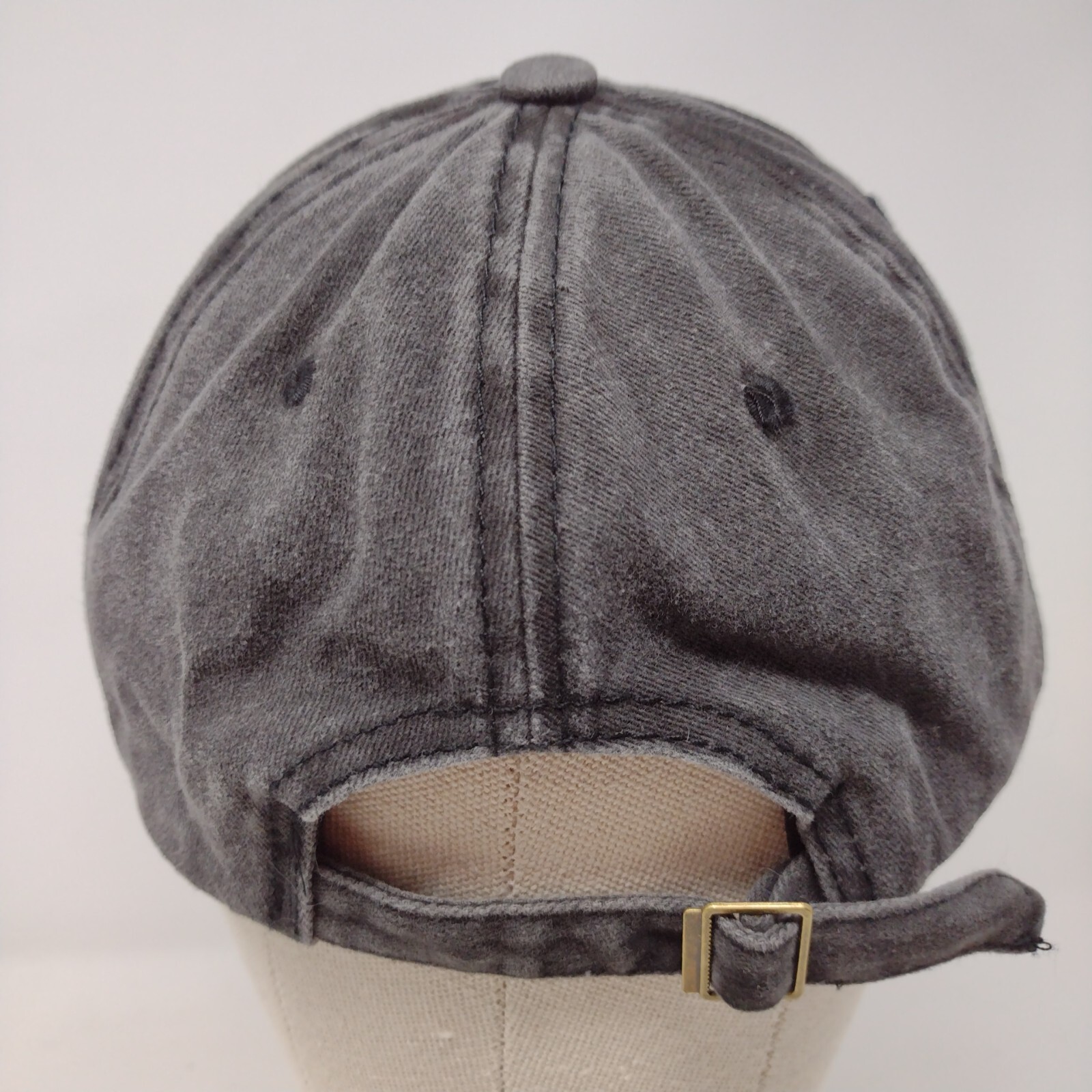 Unbranded Slideback Hat Solid Gray OSFA 6 Panel A… - image 5