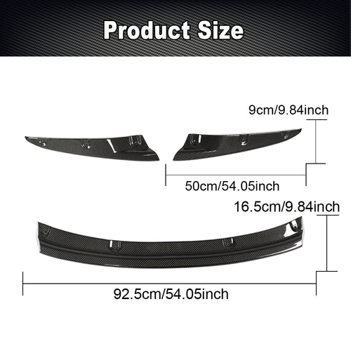 Spoiler labbro anteriore in carbonio spoiler spada adatto per BMW G14 G15 G16 2019-24 - Foto 7 di 12