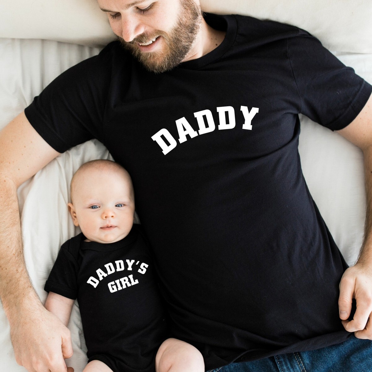 Girl Dad And Baby Girl Daddy Shirts Daddy Daddy's Girl/Boy Dad And