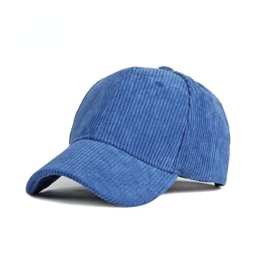 Women Men Corduroy Baseball Cap Trucker Hat Adjustable Casual Classic Visor - Afbeelding 1 van 22