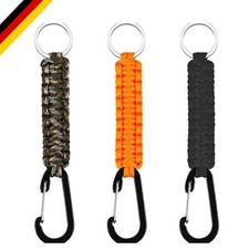 3er Set Paracord Schlüsselanhänger Nylon 17,5cm Langlebig für Outdoor Aktivit...
