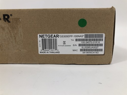 NEW OPEN-BOX NETGEAR 5-Port PoE Gigabit Ethernet + Switch GS305EPP-100NAS - Picture 7 of 7