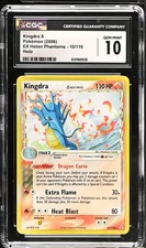 CGC 10 GEM MINT Kingdra 10/110 Holo EX Holon Phantoms Pokemon Card