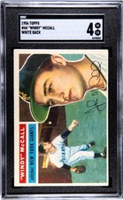 1956 Topps WINDY MCCALL #44 SGC 4 White Back New York Giants TD89