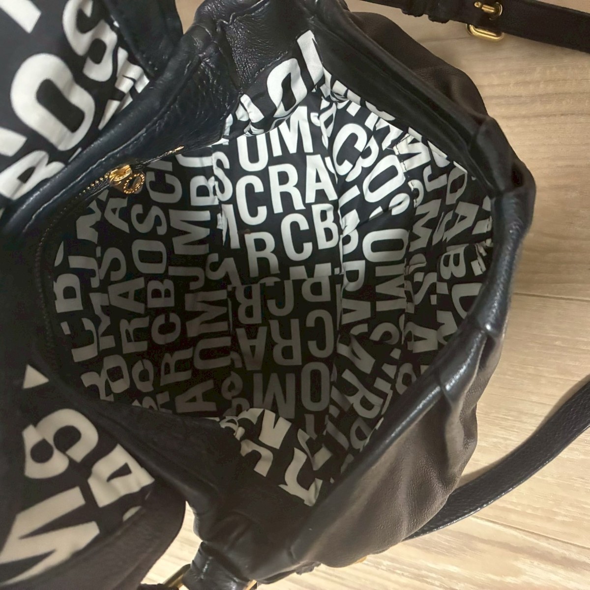 Marc Jacobs Classic Q Ukita Black Leather 2way Shoulder Bag