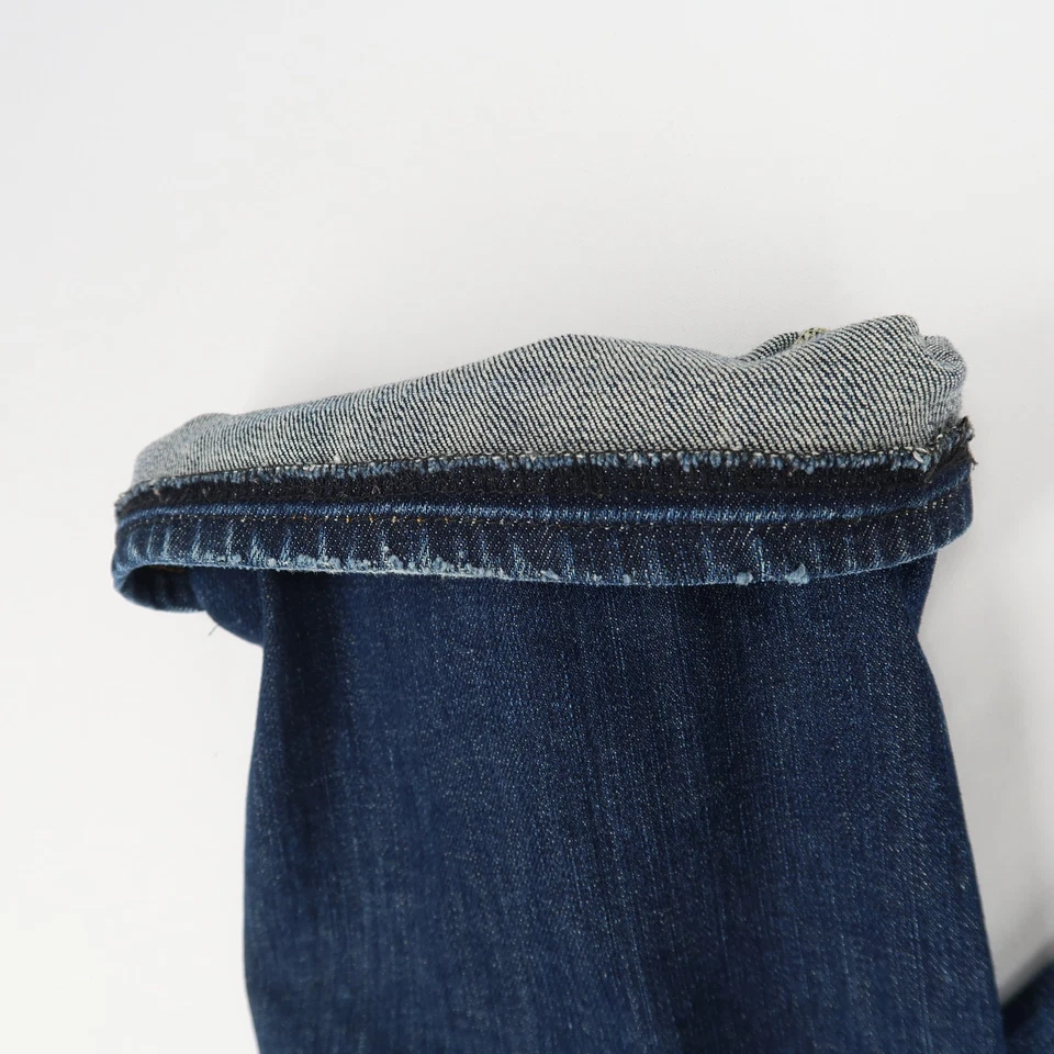 Jeans feminino AG Adriano Goldschmied Tomboy 27 azul perna reta relaxada - Imagem 3 de 4