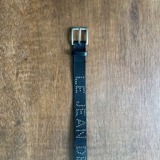 Le Jean De MARITHE FRANCOIS GIRBAUD 100 Leather Belt Size.M