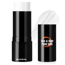 Drawdart Clown White Face Paint Stick, Portable Eye Black Stick for Sports, Full